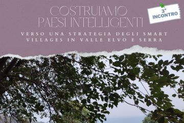Locandina evento "Costruiamo Paesi Intelligenti" con indicazioni per iscrizione