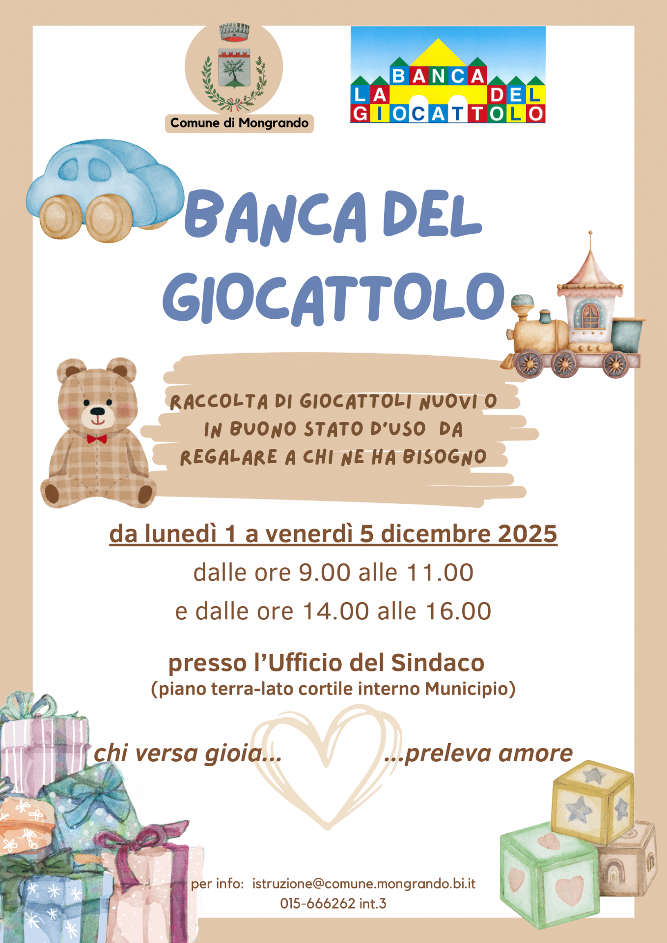 Locandina Banca del giocattolo