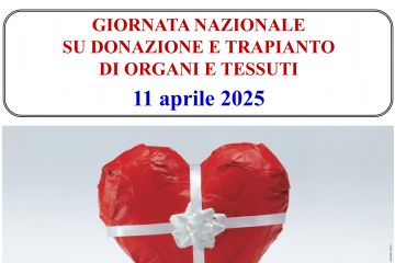 Locandina Giornata Nazionale delle Donazioni