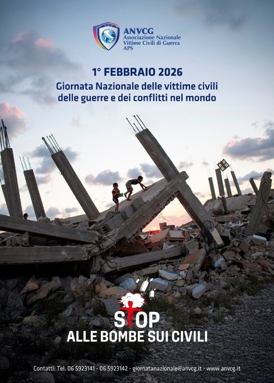 Locandina 1° febbraio 2026 – Giornata Nazionale delle vittime civili delle guerre e dei conflitti nel mondo