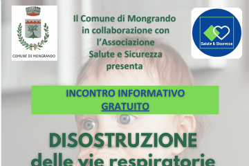 locandina incontro informativo gratuito disostruzione delle vie respiratorie nei bambini e negli adulti
