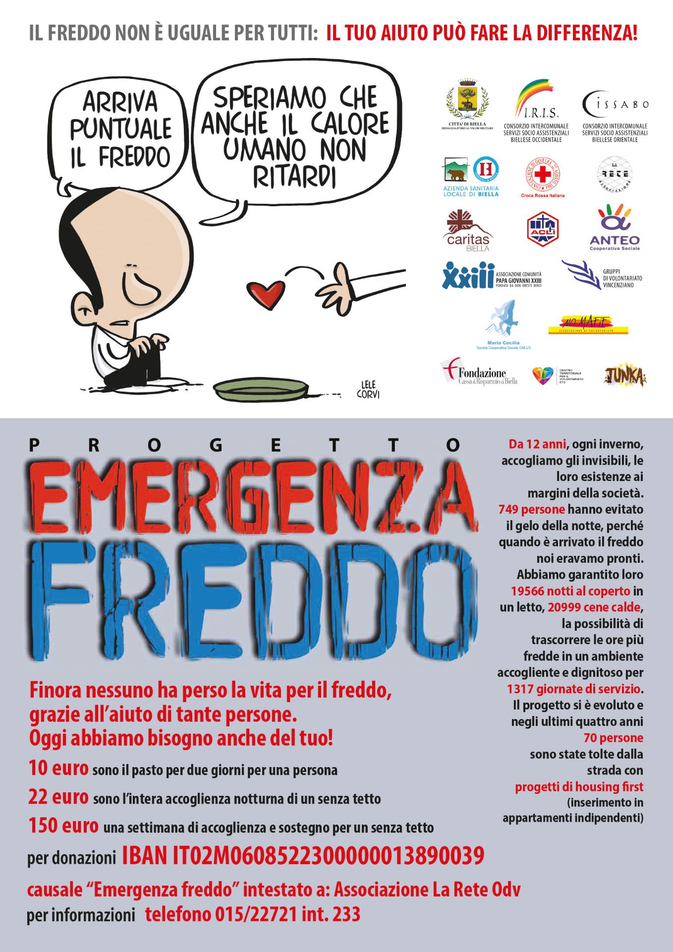 Locandina emergenza freddo