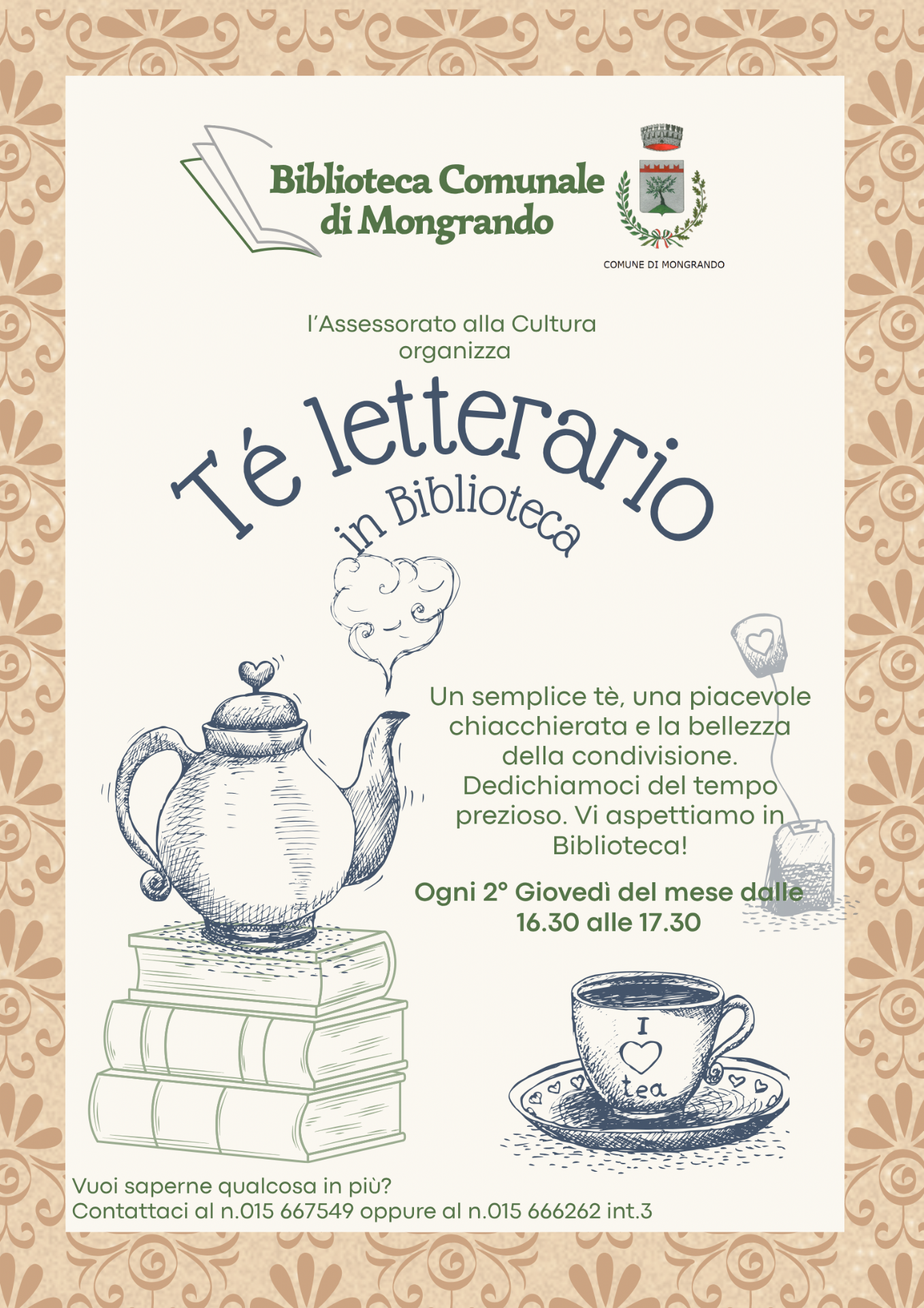 Locandina tè letterario