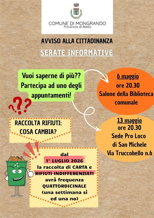 Locandina serate informative COSRAB