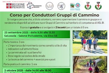 Locandina Corso per Conduttori Gruppi di Cammino