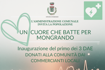 SABATO 22 NOVEMBRE - Inaugurazione del primo dei 3 DAE donati alla Comunit&#224; dai Commercianti locali